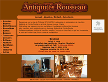 Tablet Screenshot of antiquitesrousseau.com